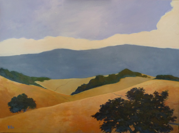 California hills, 40x30 in : canvases : children's murals, landscape murals | Scott Willis Murals | Bay Area | San Francisco | San Jose | Oakland  | Peninsula