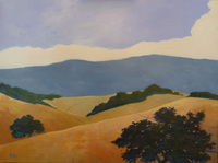 California hills, 40x30 in