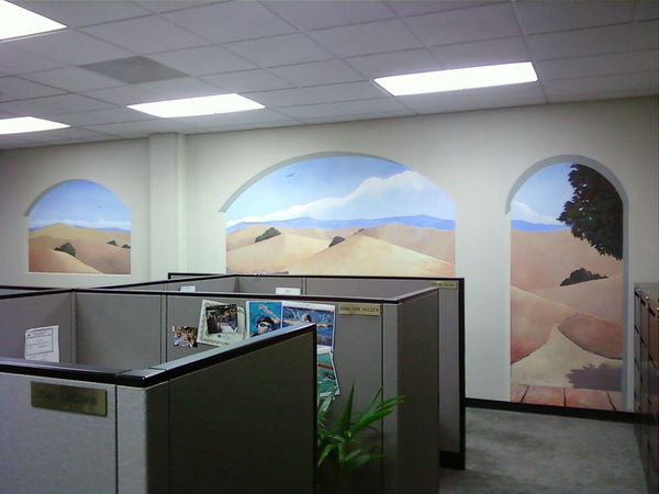 Alain Pinel, Palo Alto, 10x32 ft : murals : children's murals, landscape murals | Scott Willis Murals | Bay Area | San Francisco | San Jose | Oakland  | Peninsula