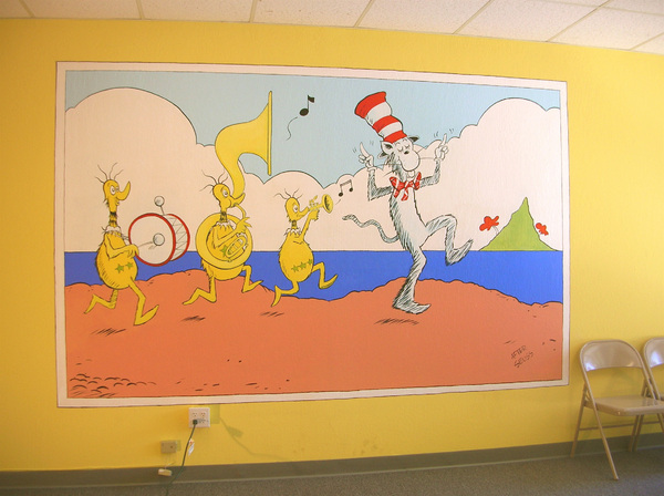 sneeches on beaches : off the wall : children's murals, landscape murals | Scott Willis Murals | Bay Area | San Francisco | San Jose | Oakland  | Peninsula