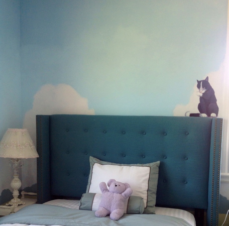 kitty corner : off the wall : children's murals, landscape murals | Scott Willis Murals | Bay Area | San Francisco | San Jose | Oakland  | Peninsula