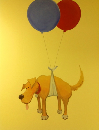 lighter than air : off the wall : children's murals, landscape murals | Scott Willis Murals | Bay Area | San Francisco | San Jose | Oakland  | Peninsula