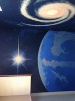 Dr. Who room sunrise and Milky Way