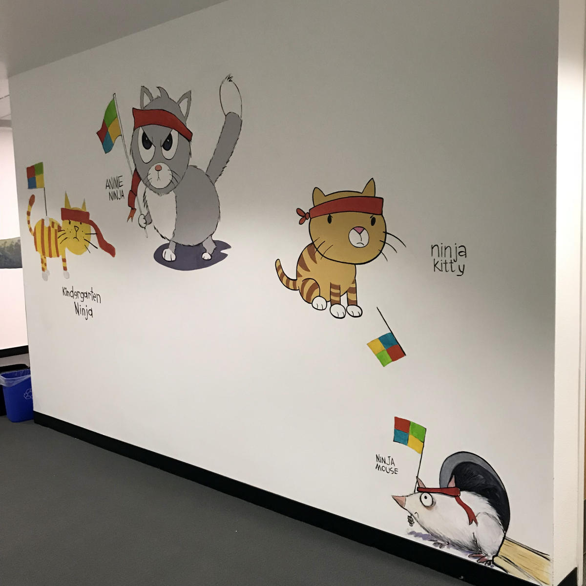 Microsoft office mural, 9x14ft : murals : children's murals, landscape murals | Scott Willis Murals | Bay Area | San Francisco | San Jose | Oakland  | Peninsula