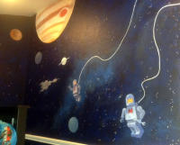 Lego space mural