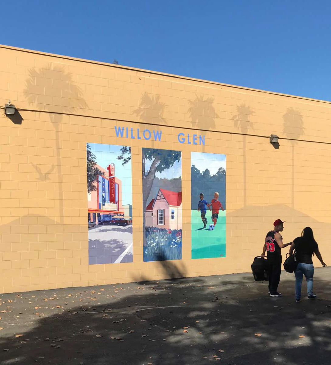 Willow Glen mural Lincoln Avenue : murals : children's murals, landscape murals | Scott Willis Murals | Bay Area | San Francisco | San Jose | Oakland  | Peninsula