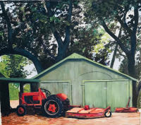 Palm Haven mural, 3x3ft section