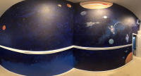 Lego space mural pano image