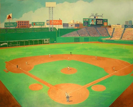 Fenway Park mural, 6x8 ft : murals : children's murals, landscape murals | Scott Willis Murals | Bay Area | San Francisco | San Jose | Oakland  | Peninsula