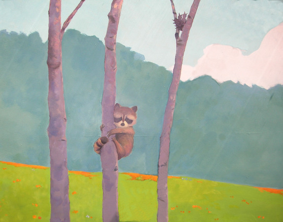 WOODLAND PLAY AREA mural detail : themed rooms : children's murals, landscape murals | Scott Willis Murals | Bay Area | San Francisco | San Jose | Oakland  | Peninsula