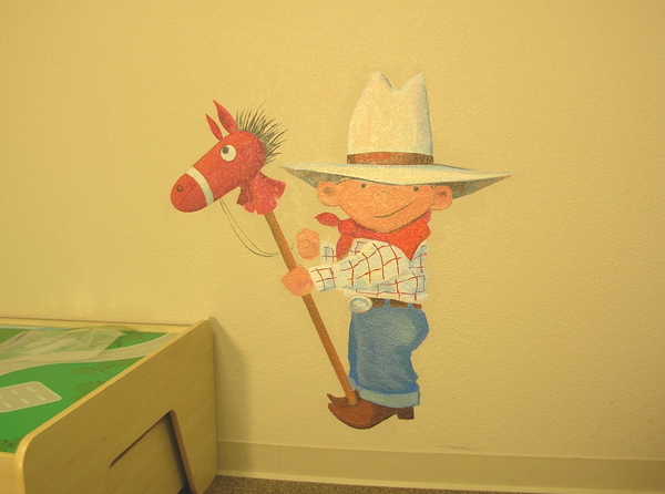 pony express : off the wall : children's murals, landscape murals | Scott Willis Murals | Bay Area | San Francisco | San Jose | Oakland  | Peninsula