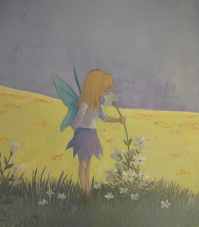 FAIRY ROOM detail : themed rooms : children's murals, landscape murals | Scott Willis Murals | Bay Area | San Francisco | San Jose | Oakland  | Peninsula