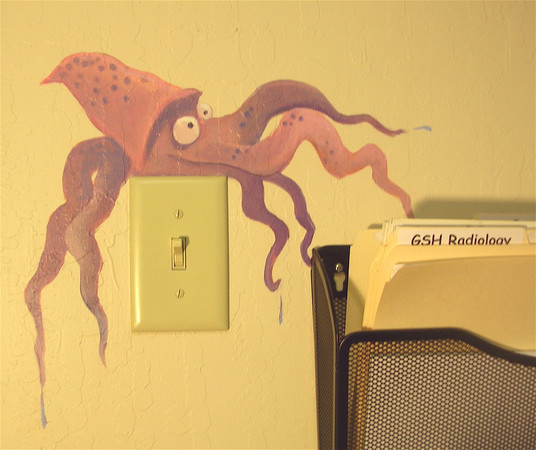 squid switch : off the wall : children's murals, landscape murals | Scott Willis Murals | Bay Area | San Francisco | San Jose | Oakland  | Peninsula