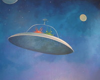 SPACE ROOM  saucer detail