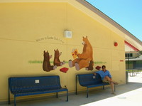 Gardner Bullis School mural, Los Altos Hills, 8x16 ft 
