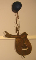 EQUESTRIAN ROOM tack wall detail 